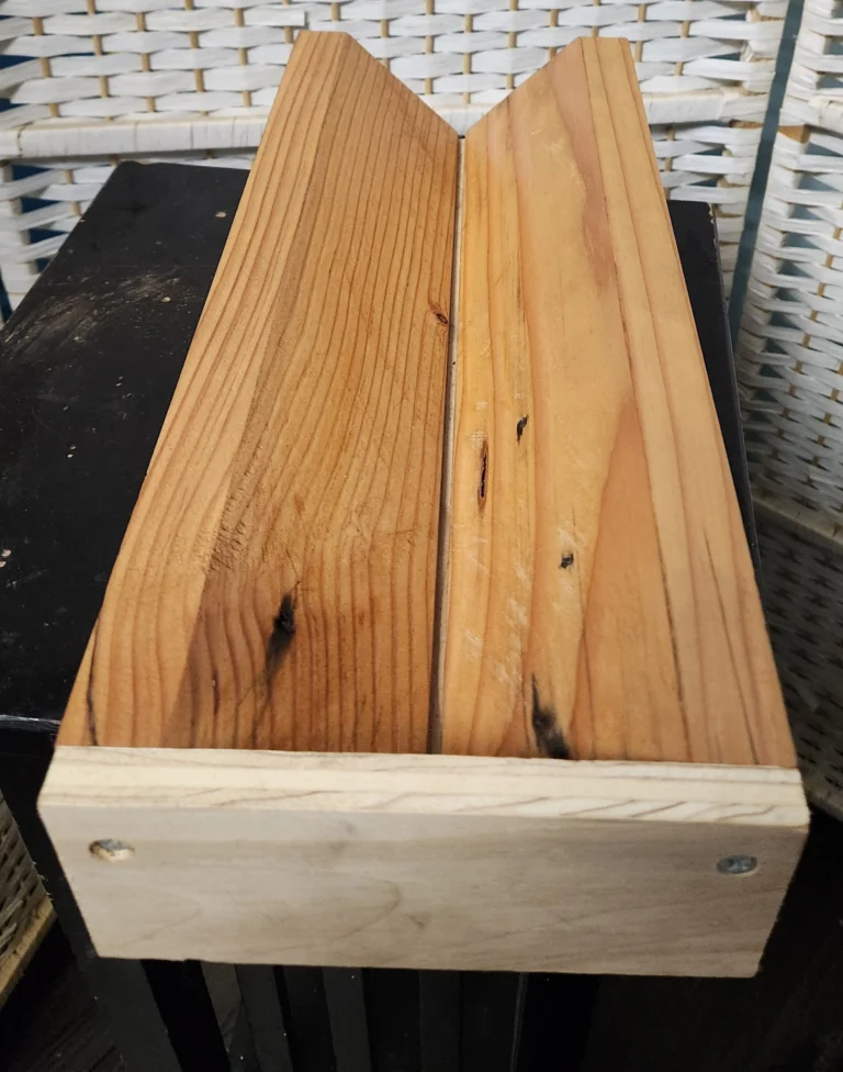 wooden bookbinding cradle view from the top