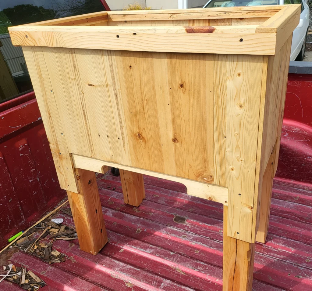 wooden planter box